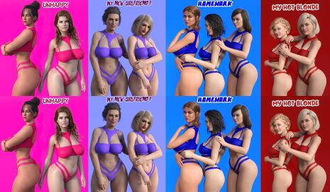 3d 3girls ass big_ass big_breasts breasts bust busty chest curvaceous curvy curvy_figure female female_focus hips hourglass_figure huge_ass huge_breasts human large_ass large_breasts legs light-skinned_female light_skin luciuslogan3d mature mature_female original original_character original_characters slim_waist straight thick thick_hips thick_legs thick_thighs thighs top_heavy voluptuous voluptuous_female waist wide_hips