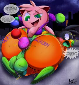 absurd_res anal anal_beads anal_beads_in_ass anal_sex anus ass axel_the_tepig bacon_butt_(tepigfan101) belly big_ass big_butt blush bodily_fluids bondage bound city clothed clothing clothing_aside creampuff_(tepigfan101) dialogue duo eye_scar facial_scar feral feral_only forced_anal generation_1_pokemon generation_5_pokemon genitals green_anus hi_res huge_ass huge_butt humanoid_genitalia humanoid_penis jigglypuff kiffy_(artist) looking_back lube lube_on_sex_toy male male/male nintendo object_in_ass onomatopoeia partially_clothed penetration penis pokemon pokemon_(species) restraints rooftop rope rope_bondage scar sex_toy sex_toy_in_ass sex_toy_insertion sound_effects stomach_bulge superhero supervillain sweat sweaty_ass sweaty_butt tepig tepigfan101 text underwear underwear_aside underwear_down