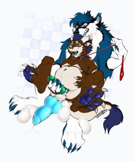 absurd_res animal_genitalia anthro balls belly_grab canid canine canis claws collar dragon duo egg egg_from_ass egg_in_ass egg_laying genitals hexkates hi_res horn knot knotted_penis kobold leash leash_pull male male/male male_pregnancy mammal masturbation mythological_creature mythological_scalie mythology navel pawpads paws penis pregnancy pregnant pregnant_male scalie sheath size_difference wolf