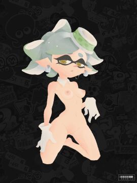 1girls accurate_art_style areolae breasts female inkling looking_at_viewer m6dokaslvt marie_(splatoon) nude nude_female pussy sol6ris splatoon splatoon_(series) squid_sisters twitter_link twitter_username vagina