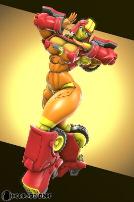 3d armor armored_female breasts cybertronian female jojo_pose komradederp original_character robot robot_female robot_girl robot_humanoid solo thick_thighs transformers