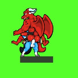 anal anal_penetration anal_sex animated bates_(oh_so_hero!) bfad big_penis furry gay joe_(oh_so_hero!) male oh_so_hero! penis small_dom_big_sub so_hero stand_and_carry_position standing standing_sex yaoi