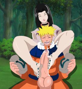 barefoot clothed cum cum_in_feet femboy florest foot_fetish footjob footjob_from_behind footwear haku_(naruto) male naruto naruto_(classic) naruto_(series) penis trap uzumaki_naruto yaoi