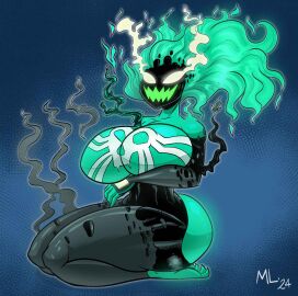 1girls alien alien_girl alien_humanoid ameizing_lewds ass big_ass big_breasts breasts bust busty chest curvaceous curvy curvy_figure digital_media_(artwork) ecto_(ameizing_lewds) female fire_hair green-skinned_female green_body green_hair green_skin hips hourglass_figure huge_ass huge_breasts humanoid klyntar large_ass large_breasts marvel marvel_comics mature mature_female nightmare_waifu original_character slim_waist spider-man_(series) symbiote thick thick_hips thick_legs thick_thighs thighs voluptuous waist white_eyes wide_hips