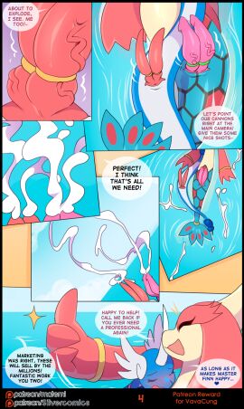 2_penises accessory animal_genitalia animal_penis atticus_(sirgallade) blue_body blush blush_lines bodily_fluids close_to_bursting closed_eyes cloud cock_ring cock_ring_vibrator comic cum cum_on_water cum_spray cumshot dialogue diphallia diphallism dragonair duo ejaculation english_text eyebrow_through_hair eyebrows feathered_wings feathers feral floating_cum furgonomics genital_fluids genitals gesture hair_accessory hair_ring hand_gesture hemipenes hi_res horn jewelry lying male male/male markings matemi milotic mirochaos motion_lines multi_genitalia multi_penis nintendo on_back open_mouth penis penis_accessory penis_jewelry pink_hair pink_penis pokemon pokemon_(species) pokémon_(species) prehensile_hair red_penis resting_on_belly resting_on_partner ring ring_vibrator ripples scale_markings scales sea sky sound_effects sparkles speech_bubble tail tail_accessory tail_jewelry tail_ring tan_body text throbbing throbbing_penis thumbs_up translucent translucent_hair vein veiny_penis water wings wings_on_head