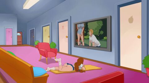 animated ass big_ass big_breasts breasts brown_hair discreenvision female game_cg inusen milf_boom tagme the_secret_of_the_house