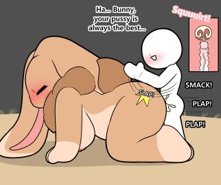 1girls 2024 absurd_res all_fours anthro anthro_penetrated areola ass big_breasts big_ears blush blush_lines blush_stickers bodily_fluids breasts brown_body brown_ears brown_fur butt_slap closed_eyes cum cum_in_pussy cum_in_uterus cum_inside dialogue digital_media_(artwork) doggy_style duo english_text erection female female_on_human female_penetrated fingers from_behind_position fur genital_fluids genitals glans gloves_(marking) half-closed_eyes hanging_breasts hi_res human human_on_anthro human_penetrating human_penetrating_anthro human_penetrating_female internal internal_vaginal interspecies lagomorph larger_anthro larger_female leg_markings leporid looking_pleasured male male/female male_on_anthro male_penetrating male_penetrating_anthro male_penetrating_female mammal markings monster_bunny_(character) motion_lines multicolored_body multicolored_ears multicolored_fur narrowed_eyes neck_tuft nipples nude nude_anthro nude_female nude_human nude_male orgasm penetration penile penile_penetration penis penis_in_pussy pink_areola pink_glans pink_inner_ear pink_nipples plap plap_(sound) pussy rabbit scut_tail sex short_tail side_view size_difference slap smack_(sound_effect) smaller_human smaller_male socks_(marking) sound_effects tail tan_body tan_ears tan_fur text tonytoran tuft uterus vaginal_penetration vein veiny_penis white_body