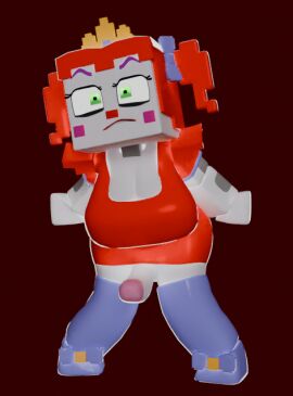 3d angry angry_expression angry_eyes angry_face animatronic baby_(fnafsl) big_breasts bow bow_in_hair bow_ribbon breasts circus_baby circus_baby_(fnaf) circus_baby_(minecraft) circus_queen_(justaperson) clown clown_girl cock_peek crown dickgirl exposed_penis fazbear_&_friends fazbear_&_friends_(zamination) female five_nights_at_freddy's five_nights_at_freddy's:_sister_location futanari ginger ginger_hair intersex justaperson_queendom lifting_skirt mad minecraft minecraft_circusqueen_(justaperson) orange_hair penis red_hair robot robot_girl sister_location solo solo_futa thick thick_thighs tiara tight_clothing white_skin white_skin_(monochrome) x3milky