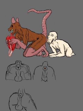 3:4 absurd_res all_fours anal animated anthro anus bad_end claws creepy creepypasta dirty_rimming duo eating feces feces_in_mouth feces_on_face hi_res homunculus human humanoid hybrid hypnosis kissing long_tail male male/male mammal mental_breakdown mental_changes mental_transformation mind_break mind_control mindfuck monster murid murine oral popopodo psychological_torture puffy_anus rat rat_man rat_tail rimming rodent servicing servicing_from_below sex stitch_(sewing) surgical_staple surgical_suture tail teratophilia unfinished