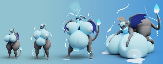 3d absurd_res anthro areola ass belly belly_expansion belly_squish blender_(artwork) blue_eyes breast_expansion breast_growth breast_growth_(enlargement) breast_squish breasts breath_powers butt_expansion charizard claws darkdraketom digital_media_(artwork) eeveelution electricity elemental_manipulation expansion female fire fire_breathing fire_manipulation fusion generation_1_pokemon growth growth_sequence hand_on_belly hand_on_breast hi_res hybrid jolteon leaking milk navel nintendo non-mammal_breasts nude pokemon pokemon_(species) pregnant resting_on_belly resting_on_breast sequence simple_background size_transformation solo squish transformation wings