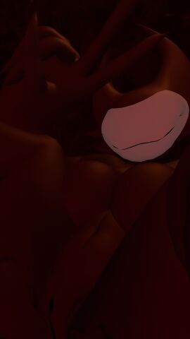 breasts breasts_out cryptiacurves female legs_apart legs_spread legs_up peace_sign pussy pussy_exposed red_demon vagina vrchat vrchat_avatar vrchat_model