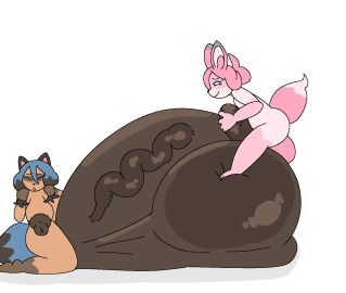 animated balls balls_deep balls_touching brand_new_animal docking furry futa_on_futa futa_only futanari holding_penis huge_cock humping hyper hyper_balls hyper_genitalia hyper_penis intersex michiru_kagemori milkbuni nazuna_hiwatashi penis penis_bigger_than_body pulling_hair sex standing_on_balls stepping_on_balls tanuki tied_hair urethral urethral_insertion urethral_penetration veiny_penis