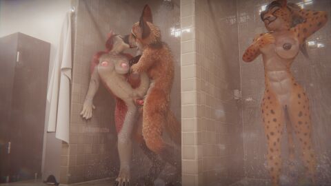 3d abs against_surface against_wall animal_genitalia animal_penis anthro anthro_on_anthro anthro_penetrated anthro_penetrating anthro_penetrating_anthro areola athletic athletic_anthro athletic_female balls balto_(series) bathing big_breasts black_hair breast_grab breast_squish breasts brown_body brown_fur brown_nipples brown_pussy canid canine canine_genitalia canine_penis canis cheetah chenira_(johnwulffe) claws closed_eyes countershading dark_nipples darkened_genitalia darkened_pussy digital_media_(artwork) domestic_dog duo felid feline felis female female_penetrated feral fur genitals grabbing_own_breast group guarez_(johnwulffe) hair hand_behind_head hand_on_breast hi_res holding_leg husky inside jenna_(balto) johnwulffe kissing kissing_on_lips knot knotted_penis locker_room male male/female male_penetrating male_penetrating_female mammal maned_wolf markings muscular muscular_anthro muscular_female navel nipples nordic_sled_dog on_one_leg penetration penis pink_nipples pink_pussy ponytail public public_nudity public_sex pussy raised_leg red_body red_fur red_penis sex shower shower_sex showering showering_together smile spitz spots spotted_body spotted_fur squish standing standing_sex towel trio universal_pictures universal_studios vaginal_penetration water wet wet_body wet_fur wet_hair whiskers yellow_body yellow_fur