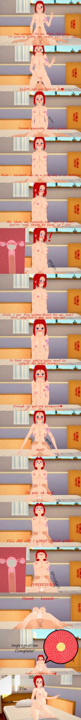 1boy 1girls 3d asking_for_it before_and_during_pregnancy begging begging_for_more blue_eyes cock_hungry combatwombat comic cross_section cum cum_in_pussy cum_in_uterus cum_inside duo english_text female fertilization fit_female hentaikey_girl impregnation impregnation_desire impregnation_request internal_cumshot koikatsu koikatsu_(medium) light-skinned_female light-skinned_male light_skin male original ovum pale-skinned_female pale_skin penis ponytail pregnancy pregnant pregnant_belly pregnant_female pussy recording red_hair redhead redhead_female reverse_cowgirl_position sperm sperm_cell sperm_meets_ovum straight straight_sex text