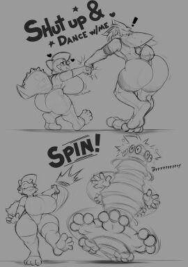 0r0 0r0ch1 1girls 2023 5_toes anthro ass barefoot big_feet big_penis blush_lines breasts buckteeth bunny claws dancing denise_hyena dragon_dip duo equine_penis faceless_male feet female femboy foot_fetish foot_focus grey_background haiku_oezu huge_ass huge_breasts kobold lagomorph lagomorph_humanoid large_penis leotard male male/female monochrome penis rabbit reptile scales scalie shortstack sitting size_difference sketch soles spinning text thick_thighs toeless_legwear toes wide_hips