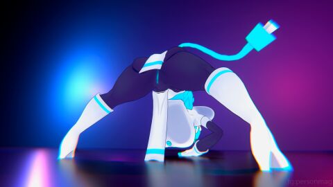 1girls 3d ass deltarune female female_focus female_only hi_res humanoid machine pers0nmag presenting presenting_ass presenting_butt presenting_hindquarters presenting_pussy pussy robot solo tasque_manager_(deltarune) undertale_(series)