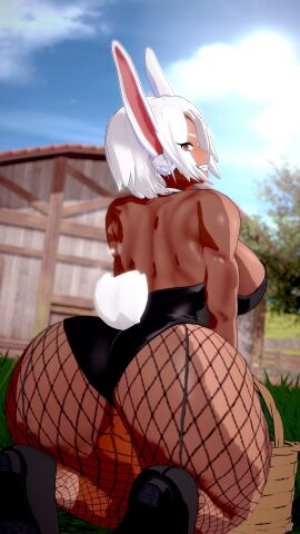 3d ass big_ass bunny_ears bunny_girl bunnysuit female miruko my_hero_academia rumi_usagiyama valiance
