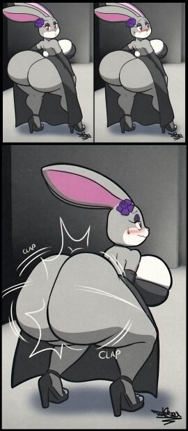 1girls 2023 anthro ass ass_clapping big_ass big_breasts bottom_heavy breasts clapping_cheeks edit edited fat_ass female female_only heels hips_wider_than_shoulders huge_ass hyper hyper_ass lagomorph large_ass massive_ass milf no_panties original original_character rabbit rear_view shoes solo tansau thick_ass thick_thighs thunder_thighs twerking wide_hips