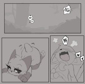 1boy 1girls 2boys anthro anthro_on_anthro anthro_only black_and_white catnap catnap_(poppy_playtime) comic comic_page comic_panel critters_(poppy_playtime) domestic_cat feline female female/male furry_only ivy_(ki_kidrew) ki_kidrew male male/female maskless_meowscarada moan moaning moaning_in_pleasure moans no_humans oral oral_penetration oral_sex orgasm orgasm_face penis pleasure pleasure_face pleasured pleasured_face pokemon_(species) poppy_playtime poppy_playtime_(chapter_3) purple_fur purple_skin sex simple_background simple_shading smiling_critters tagme