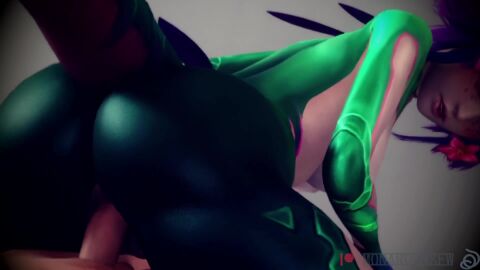 animated big_breasts blowjob fellatio league_of_legends missionary_position monarchnsfw neeko nude_female reverse_cowgirl_position riding tagme tail vaginal_penetration video