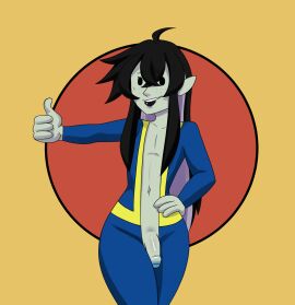 cathouse_parade elf fallout femboy gay male oc original original_character vampire vault_suit virtual_youtuber vtuber yaoi