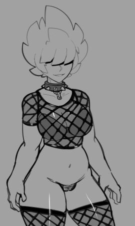 1girls breasts cleavage female monochrome original pan_(ragingbarbarians) pubic_hair pussy ragingbarbarians