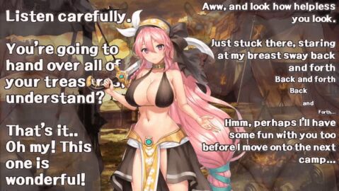 animated big_breasts breasts caption cherry_tale cleavage danni68_(manipper) femdom financial_domination huge_breasts hypnosis hypnotic_breasts hypnotizing_viewer large_breasts looking_at_viewer manip midriff pink_hair pov pov_sub spiral_background sword text