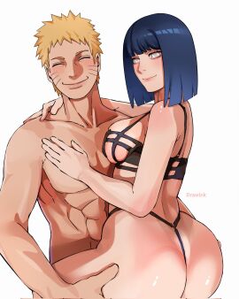 1boy 1girls boruto:_naruto_next_generations carrying couple drawink female husband_and_wife hyuuga_hinata male naruto smile straddling uzumaki_naruto