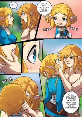 1boy 1girls blonde_hair comic comic_page female kinkymation light-skinned_female light-skinned_male light_skin link male princess_zelda tagme tears_of_the_kingdom the_legend_of_zelda zelda_(tears_of_the_kingdom)
