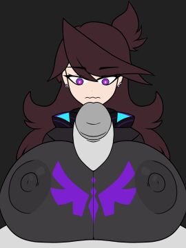 1boy 1girls 2d 2d_(artwork) 2d_artwork beat_banger boobjob breasts clothed clothed_female clothed_female_nude_male clothes clothing ear_piercing earrings female grey_skin huge_breasts huge_cock jaiden jaiden_(vtuber) jaiden_animations light-skinned_female light_skin long_hair male nipples nipples_visible_through_clothing no_bra paizuri paizuri_over_clothes penis penis_between_breasts purple_eyes scarecorrode tagme thick_penis titjob toriel_beat_banger virtual_youtuber vtuber wavy_mouth