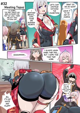 2024 ass comic dialogue female honkai:_star_rail honkai_(series) hoyoverse huge_ass humor intrusive_thoughts march_7th_(honkai:_star_rail) stelle_(honkai:_star_rail) tagme thick_ass topaz_(honkai:_star_rail) ukaya_masaru_mx