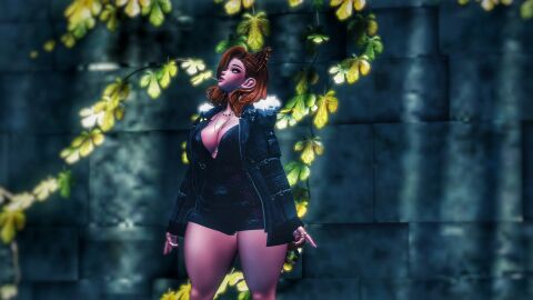 1girls animal_ears breasts female female_only long_hair solo tronicvrc vrchat