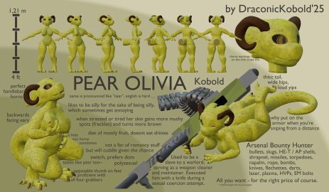 2025 4_fingers 4_toes absurd_res aiming_gun aiming_weapon ammo_belt ammunition anthro areola autocannon backstory big_breasts black_sclera blender_(artwork) bovid_horn breasts brown_eyes brown_flesh brown_horn caprine_horn chin_scales claws close-up countershading crouching curled_horn curling_tail curling_toes curvy_figure detailed detailed_scales digital_media_(artwork) digitigrade draconickobold draconickobold_(modeler) english_text face_closeup facial_markings fangs feet female fingers foot_thumb freckled_face freckles genitals green_background green_body green_scales gun hand_on_belly hand_on_breast hand_on_bulge head_markings hi_res holding_object holding_weapon horn hourglass_figure innie_vulva kobold lying markings masturbation model_sheet nipples nude nude_female one_eye_closed open_mouth pear_(draconickobold) penetration pupils ram_horn ranged_weapon scales scalie scope sex_toy simple_background solo spots spotted_body standing stomach_bulge tail tail_fetish tail_masturbation tail_penetration tail_play teeth text thick_thighs toes toying_self unusual_pupils vaginal_masturbation vaginal_penetration vulva weapon wide_hips yellow_eyes