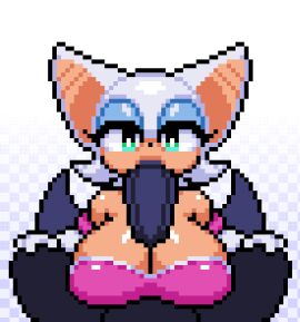 1girls 2d 2d_animation animated anthro bat bat_ears big_breasts breasts clothing deepthroat digital_media_(artwork) duo fellatio female genitals gif humanoid kaidart_abyssal loop male male/female mammal oral penile penis pixel_(artwork) rouge_the_bat sega sex shadowed_eyes sonic_(series) sonic_the_hedgehog_(series) sucking_penis