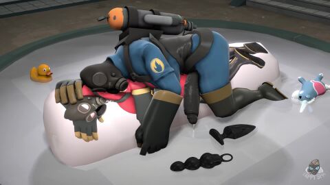 anal_beads body_pillow butt_plug cum cum_pool fempyro futa_only futanari pillow_humping pyro_(team_fortress_2) tagme tappysfm team_fortress_2 video