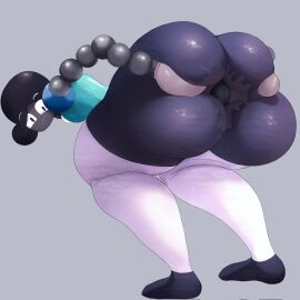 after_anal anal anal_invitation anus ass ass_cheeks big_ass black_hair blue_topwear dark_skin female female_only gaping gaping_anus huge_ass long_socks looking_at_viewer looking_back nebula_and_quasar robot senior_garabato shiny_skin smiling solo spread_anus spread_ass spreading_ass unnamed_robot_girl_(naq) wet_anus