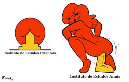 anal_insertion ass breasts dildo essiecks female female_only human_artist instituto_de_estudos_orientais no_ai red_hair red_skin source_request