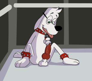 20th_century_fox 20th_century_studios aaron_amethyst absurd_res anthro arm_support balls blue_eyes bracelet canid canine canis collar domestic_dog dreamworks dreamworks_animation eyewear genitals glasses hi_res jay_ward_productions jewelry knot male mammal mr._peabody mr._peabody_&_sherman penis rocky_and_bullwinkle solo spiked_bracelet spiked_collar spikes tongue tongue_out urethral