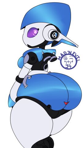 1girls ass big_ass big_breasts breasts bubble_ass bubble_butt female handles handles_on_hips huge_ass mad_n_evil purple_eyes robot robot_girl robot_humanoid shortstack thick_thighs wide_hips zone-tron