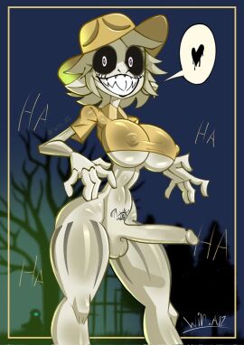 1futa 2024 ass balls big_ass big_breasts bottomless breasts clothed edited erection futa_only futanari huge_breasts huge_cock humanoid humanoid_penis intersex penis solo standing thick_thighs underboob wide_hips win.a12 zookeeper zookeeper_(zoonomaly) zoonomaly zoonomaly_(game)