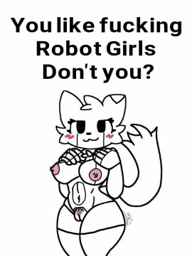 android android_girl blush boykisser boykisser_(meme) breasts edit edited felid feline female female_only fembot meme_caption pussy r3pg3 robot robot_girl rule_63 silly_cat_(mauzymice) skwid