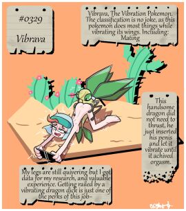 1boy 1boy1girl 1girls all_fours aroused_face aroused_smile blightstar blush breasts cactus desert dragon english_text face_down_ass_up female ginger grabbing grabbing_ass headgear headgear_only holding_object human human_female interspecies larger_female light-skinned_female light_skin male male/female male_pokemon male_pokemon/female_human mounting notes penetration penis pokemon pokemon_(species) pokemon_rse pokemon_ss pokephilia pussy reptile researcher size_difference skull smaller_male smile sonia_(pokemon) tablet tagme tail text text_box vaginal_penetration vibrating vibrating_penis vibrava wings