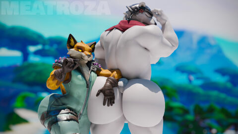 2boys ass backsack balls ballsack big_ass big_butt bubble_ass fat_ass fat_butt fennix_(fortnite) fortnite fox furry furry_only gay huge_ass huge_butt large_ass large_butt male male/male male_only meatroza muscular muscular_male polar_bear polar_patroller polar_patroller_(fortnite) thick_ass thick_butt
