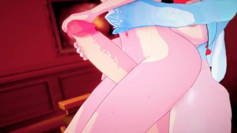 3d drtarnished female futa_on_female futanari intersex light-skinned_female light-skinned_futa love_live! rwby tagme video weiss_schnee