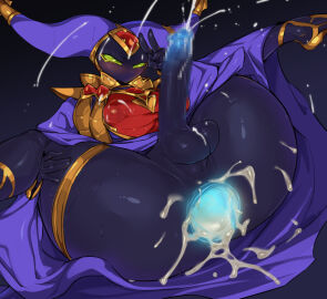 1futa alternate_version alternate_version_available anal anus ass ass_open asshole balls ballsack big_ass big_breasts big_penis black_body black_skin blushing breasts censored censored_penis child_bearing_hips clothed clothing cock cum cum_in_ass cum_while_penetrated dickgirl ejaculation female futa_only futa_sans_pussy futanari gaping gaping_anus green_eyes half-closed_eyes hand_sign hands-free handsfree_ejaculation heels hips humanoid humanoid_penis hung_bottom intersex kamen_rider kamen_rider_gotchard_(series) large_ass large_hat massive_cock mommy mosaic_censoring mouthless mouthless_female mouthless_futa no_mouth on_back orgasm partially_clothed peace_sign penis pochincoff ring robe robe_lift smooth_balls smooth_penis solo splits spread_legs testicles thigh_ring x_wizard