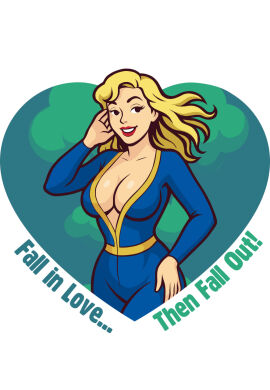 1girls 2025 2d 2d_(artwork) big_breasts black_eyes blonde_hair breasts cleavage english_text fallout fallout_1 fallout_3 fallout_4 fallout_new_vegas fallout_shelter_online female female_only human human_only light-skinned_female light_skin looking_away medium_hair mushroom_cloud no_artist_signature nuclear_weapon questionable shelter_girl_(fallout_shelter_online) smiling solo solo_female text vault_girl vault_suit