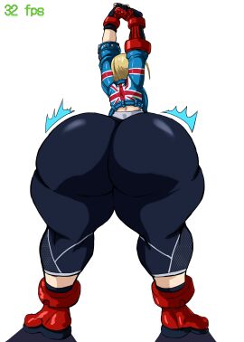 1girls arms_up ass ass_bigger_than_head ass_bigger_than_torso ass_expansion ass_focus big_ass blonde_hair bottom_heavy bubble_ass bubble_butt cammy_white cammy_white_(street_fighter_6) charge_sol clothing fat_ass female female_only huge_ass hyper hyper_ass large_ass massive_ass png solo street_fighter street_fighter_6 stretching thick_ass thick_thighs thunder_thighs white_background wide_hips