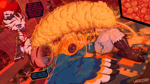 2boys 2males age_difference anthro anthro_male anthro_only balls balls_covering_eyes balls_inflation balls_on_face balls_shrinking belly_bulge belly_expansion belly_inflation big_balls big_nipples big_penis big_sub_small_dom big_sub_small_top bigger_penis bird bird_boy bird_humanoid black_penis blood_moon blue_feathers blue_text body_covered bokoblin bokoblin_(breath_of_the_wild) boy boy_on_top brown_nipples buttons character_in_background characters_in_the_background chignon clawed_feet corrupted corruption cum cum_covered cum_inside cum_inside_penis cum_on_abs cum_on_body cum_overflow cum_overflowing cum_puddle cumflated_belly cumflation cumming cumming_in_penis cumming_inside cumshot dominant dominant_anthro dominant_male english_text enslavement erection excessive_smegma eyes_rolled eyes_rolled-back eyes_rolled_back eyes_rolled_up eyes_rolling_back eyes_rolling_up face_covered flies_for_smell foreskin foreskin_folds furry humanoid humanoid_genitalia humanoid_male humanoid_penis hyper_penis hyper_smegma hypnosis impregnation impregnation_kink kass_(zelda) looking_at_partner looking_down lying_on_back male male/male male_anthro male_humanoid massive_balls massive_penis mind_control moblin_(breath_of_the_wild) muscles muscular muscular_anthro muscular_male non-human penis penis_bigger_than_body penis_bigger_than_torso penis_inflation penis_penetration penis_shrinkage penis_shrinking penis_size_difference pimple pimple_dick pimples pink_nipples plump plump_belly precum precum_drip precum_dripping red-eyed_male red_eyes red_moon red_sky red_text rito secret_stone size_stealing size_theft slurp slurping small_but_hung small_dom_big_sub small_penis smaller_penis smegma smegma_on_penis smile smiling smiling_at_partner speech_bubble sperm sperm_cell sperm_meets_sperm sticking_out_tongue sticking_tongue_out teba_(tloz) teba_(zelda) text the_legend_of_zelda the_legend_of_zelda:_tears_of_the_kingdom throb throbbing_penis tongue_out tulin_(tloz) tulin_(zelda) uncircumcised veiny veiny_balls veiny_penis voidlesky watermark white_body white_feathers white_penis wings x-ray yaoi yellow-eyed_male yellow_balls yellow_eyes yellow_smegma younger_anthro younger_dom_older_sub younger_male younger_penetrating_older