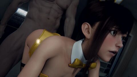 1boy 1girls 3d ambiguous_penetration animated blender bunny_ears bunnysuit chainsaw_man doggy_style higashiyama_kobeni kobeni_higashiyama light-skinned_female no_sound self_upload tagme vaginal_penetration video zeleous