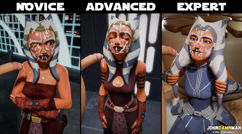 3d ahsoka_tano blender clone_wars collage cum cum_on_face johndamnman star_wars the_clone_wars:_season_four the_clone_wars:_season_one the_clone_wars:_season_seven togruta